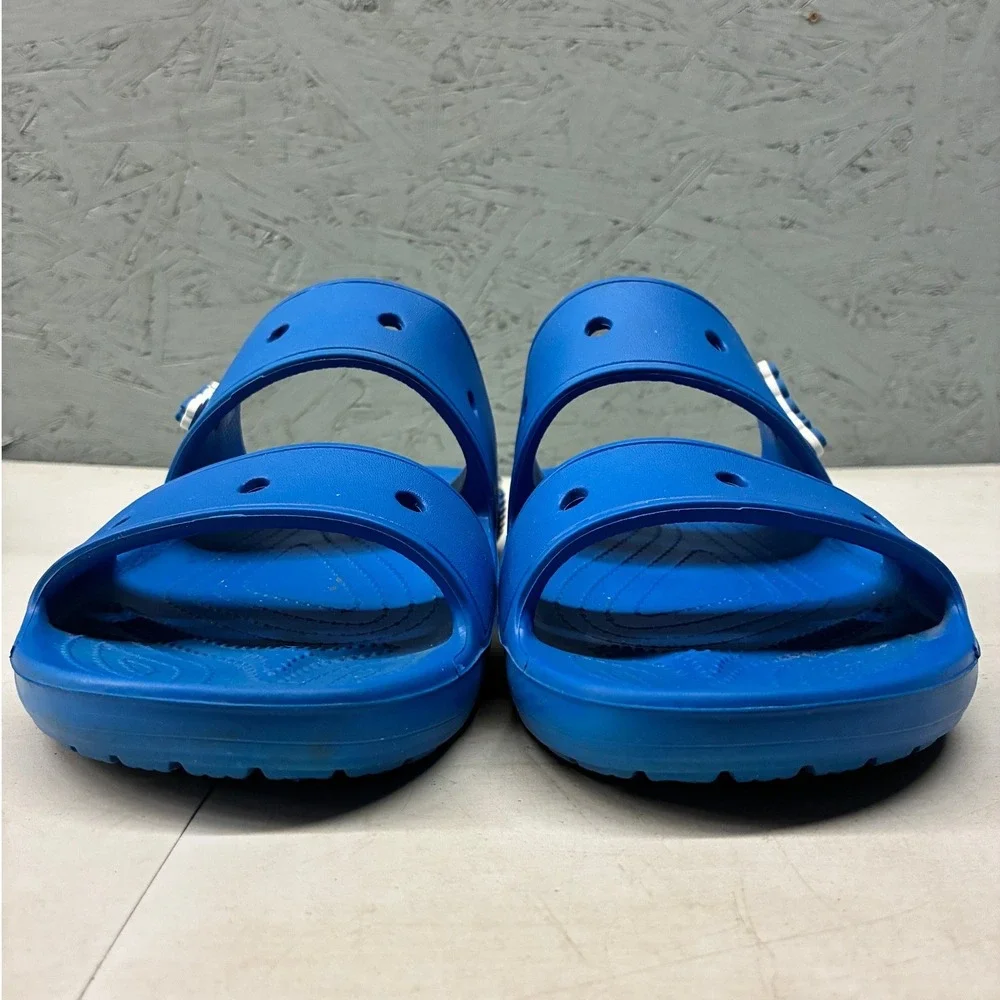 Crocs Classic Slide Sandals Men's US 13 Blue Comfort Slip On Casual